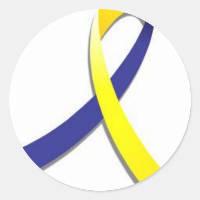 Down Syndrome Classic Round Sticker (Front)