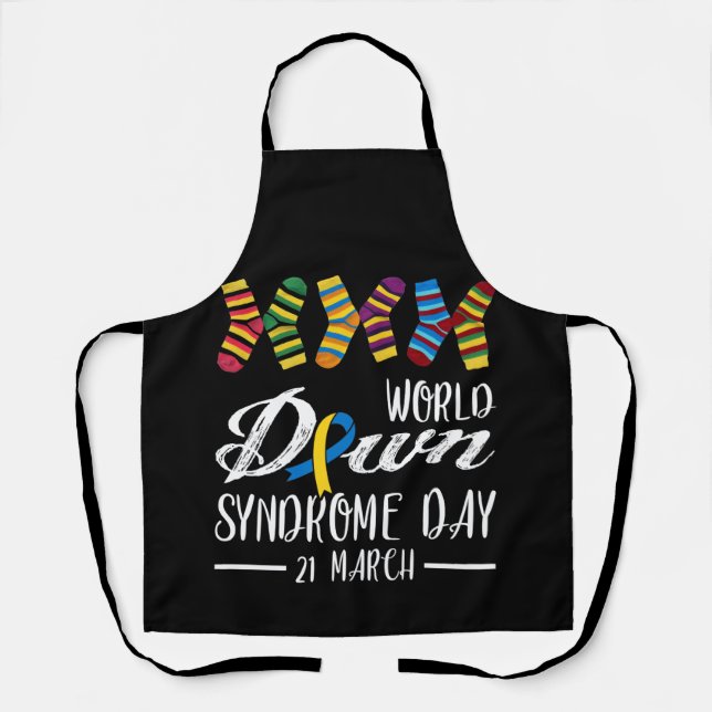 Down Syndrome Day Awareness Socks 21 March Apron (Front)