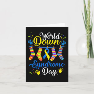 Down Syndrome Day Awareness Socks 21 March Card