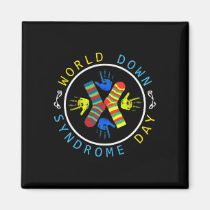 Down Syndrome Day Awareness Socks T21 March 21 Gif Magnet