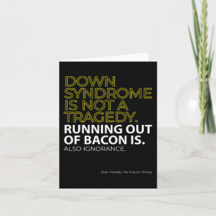 Down Syndrome Day Love Doesn't Count Chromosomes Card
