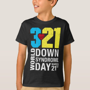 Down Syndrome Day March 21st Down Syndrome Awarene T-Shirt