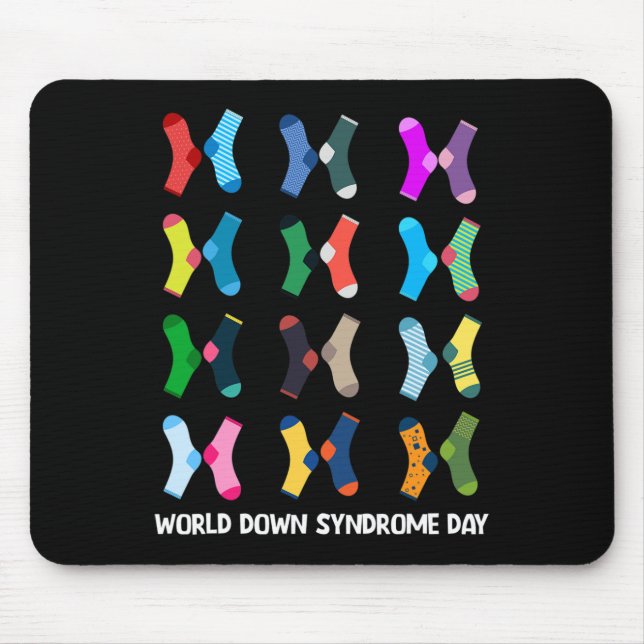 Down Syndrome Day Socks Wdsd  Mouse Pad (Front)
