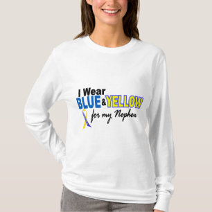 Down Syndrome I Wear Blue & Yellow For My Nephew 2 T-Shirt