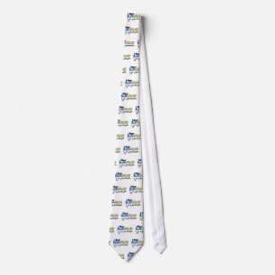 Down Syndrome I Wear Blue & Yellow Granddaughter 2 Tie