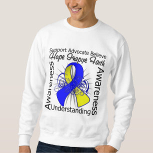 Down Syndrome Inspirations Spiral Ribbon Sweatshirt