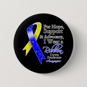 Down Syndrome Support Hope Awareness 2 Inch Round Button