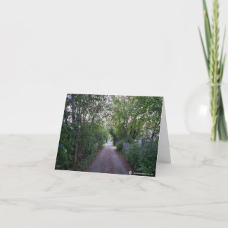 "Down the Back Lane" Blank notecard