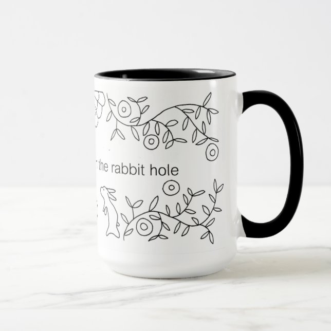 Down the Rabbit Hole, Sarah Fielke BOM 2017 Mug (Right)