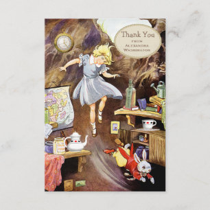 Down the Rabbit Hole Thank You Bridal Shower Card