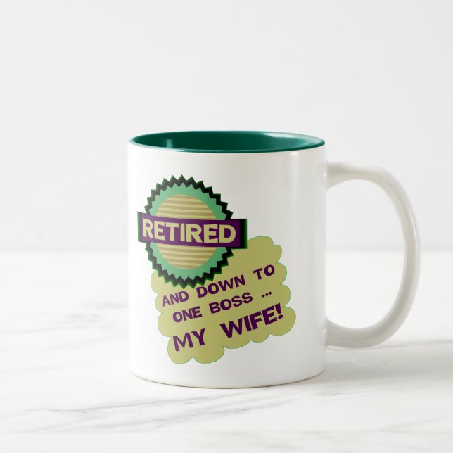 Down To One Boss Two-Tone Coffee Mug (Right)