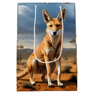 **"Down Under Delight: The Kangaringo Design"** Medium Gift Bag