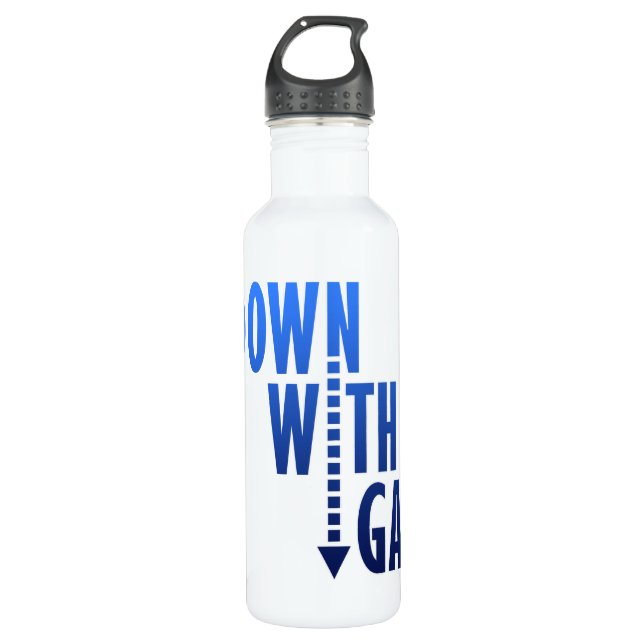 Down With Gas 710 Ml Water Bottle (Front)