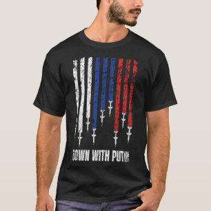 Down with Putin Antiwar Peace Ukraine T-Shirt