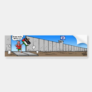 Down With The Wall Bumper Sticker