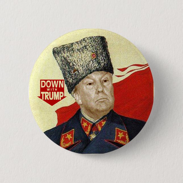 Down with Trump 2 Inch Round Button (Front)