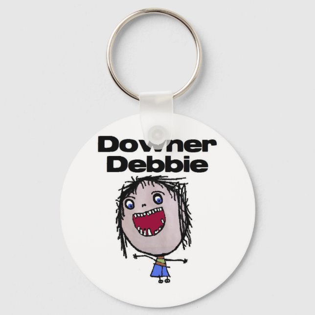 Downer Debbie Keychain (Front)
