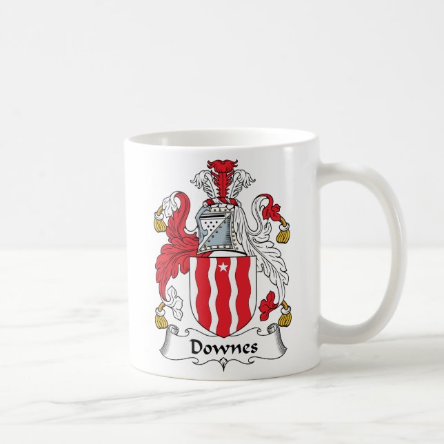 Downes Family Crest Coffee Mug (Right)