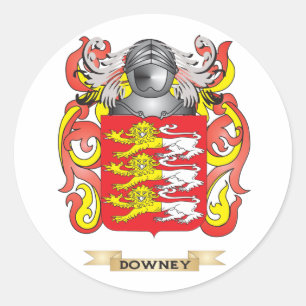 Downey Coat of Arms Classic Round Sticker