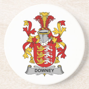 Downey Family Crest Coaster