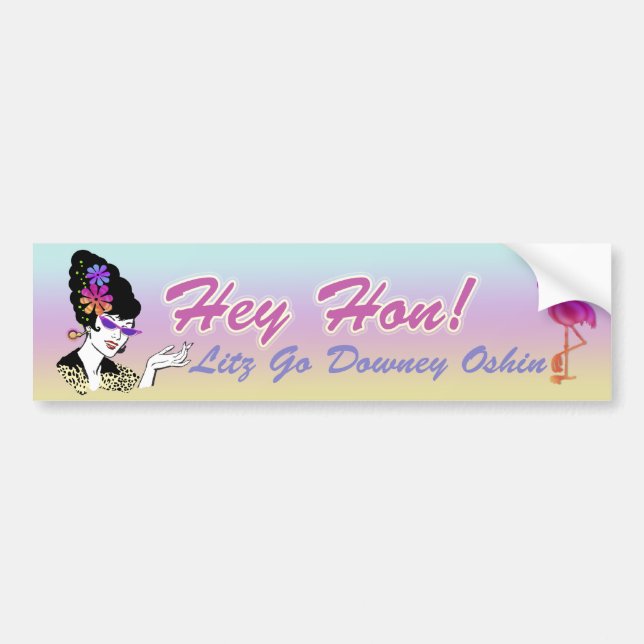 Downey Oshin bumper sticker (Front)