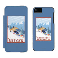 Downhhill Snow Skier - Mount Hood, Oregon