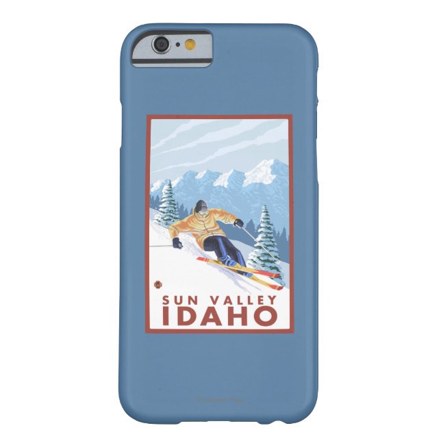 Downhhill Snow Skier - Sun Valley, Idaho Case-Mate iPhone Case (Back)