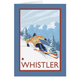 Downhhill Snow Skier - Whistler, BC Canada