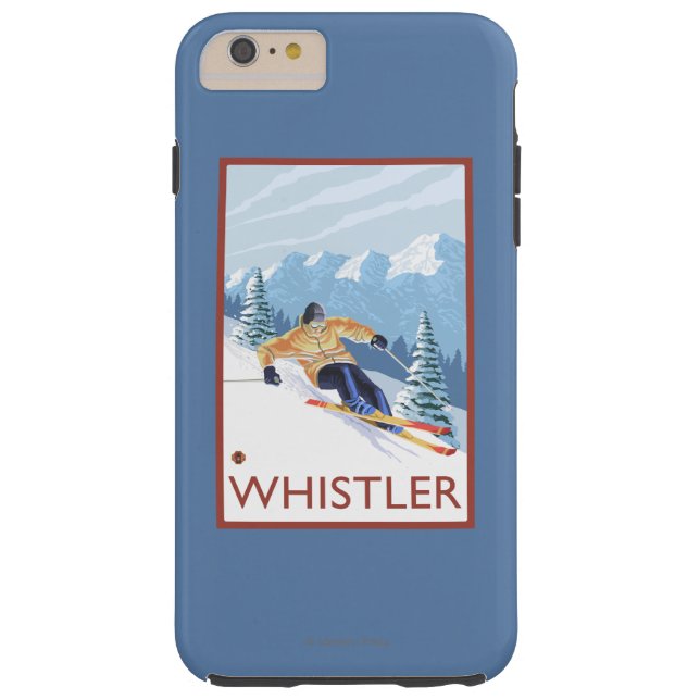 Downhhill Snow Skier - Whistler, BC Canada Case-Mate iPhone Case (Back)