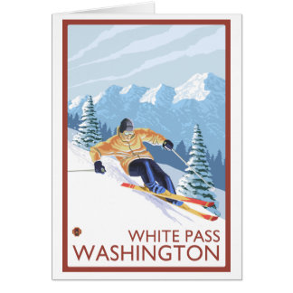Downhhill Snow Skier - White Pass, Washington
