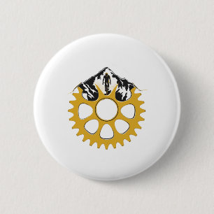 Downhill Biking Mountain Bike Mtb Cool Hobby For M 2 Inch Round Button