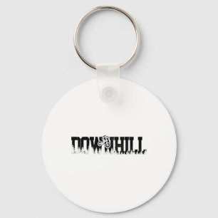 Downhill Mountain Bike Biking Mtb Biker Gift Keychain