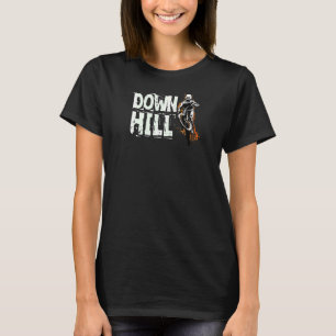 Downhill Mountain Bike Mtb Biking Cycling Mud Spla T-Shirt