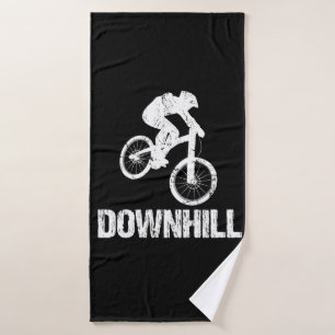 Downhill Mountain Biker Bath Towel