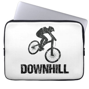 Downhill Mountain Biker Laptop Sleeve