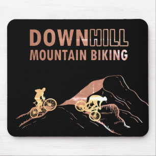 Downhill mountain biking mouse pad