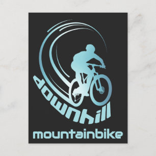 Downhill Mountainbike MTB Mountain bike Carte post