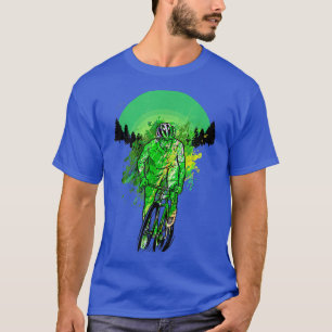 Downhill MTB Bicycle Mountain Bike Motif  T-Shirt