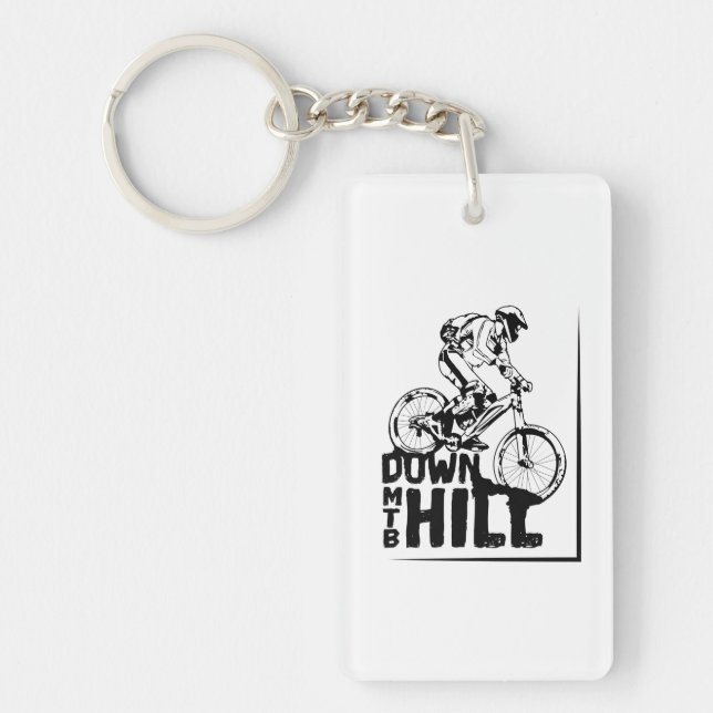 Downhill MTB Keychain (Front)
