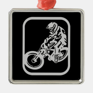 Downhill MTB Metal Ornament