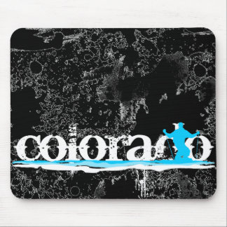 downhill ski stripes : colorado mouse pad