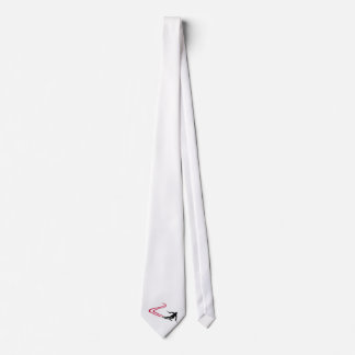 Downhill ski tracks tie