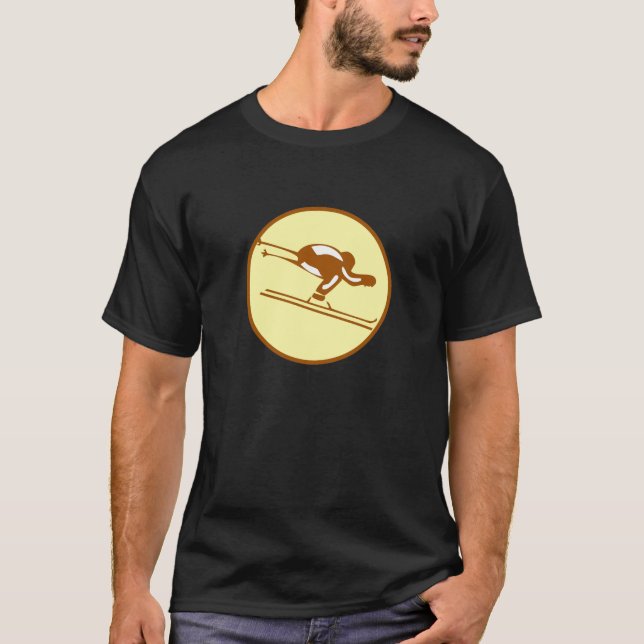 DOWNHILL SKI WINTER T-Shirt (Front)