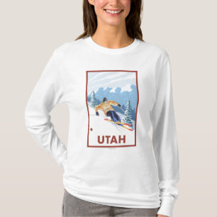 Downhill Snow SkierUtah T-Shirt