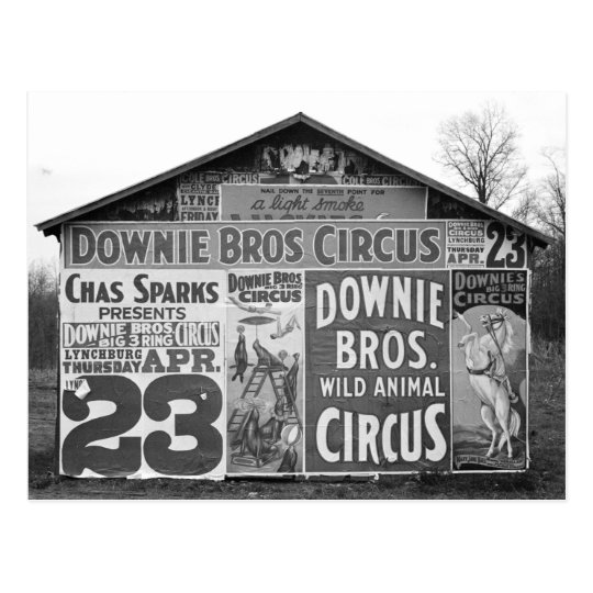 Downie Bros. Circus, 1936 Postcard