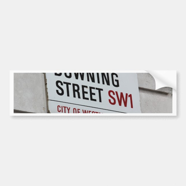 Downing Street Sign Bumper Sticker (Front)