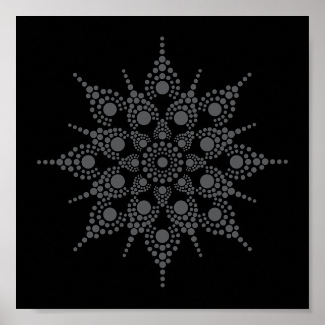 Download Dot Your Own Floral Mandala  Poster (Front)