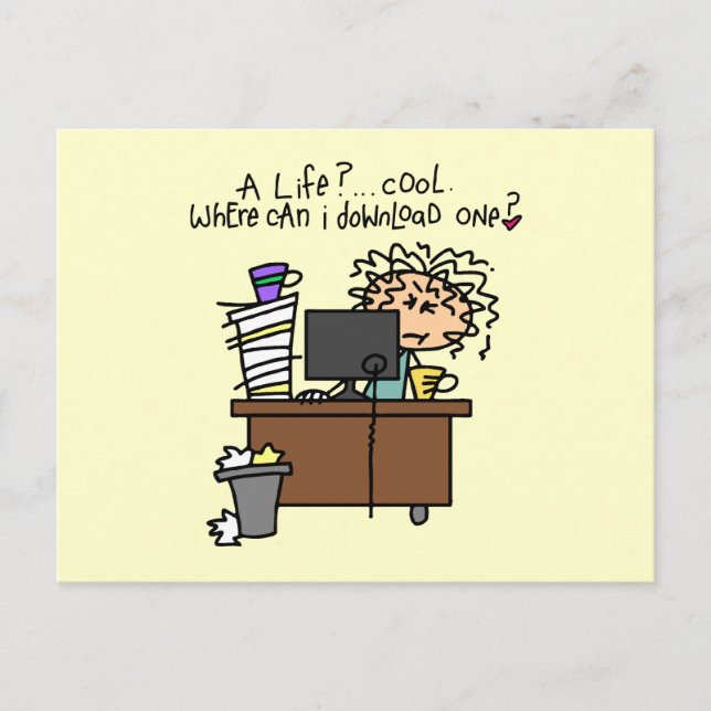Download Life Humour Postcard (Front)