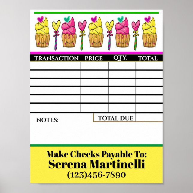 DOWNLOAD Your Invoice Sheet Poster (Front)