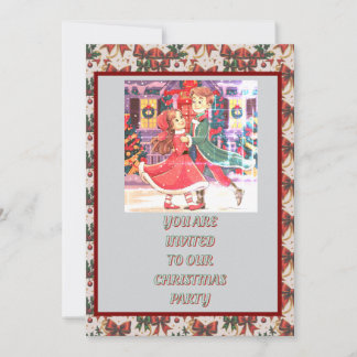 Downloadable Christmas Party Invitation Card
